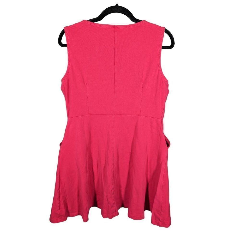 New York & Co. Pink A-Line Dress with Pockets Women's Size Large - Picture 2 of 5